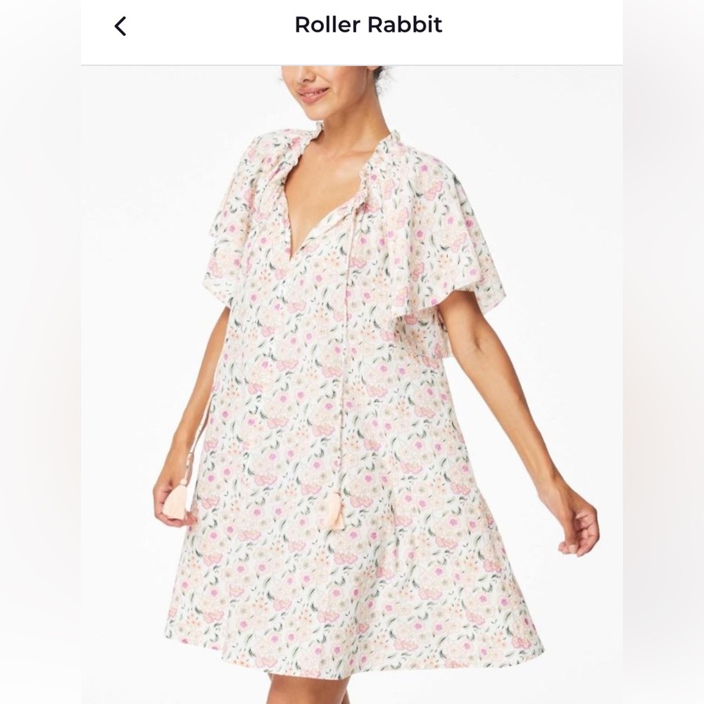 Roller Rabbit Floral Tassel Pajamas - Pink and Cream